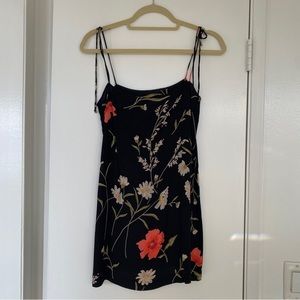 Reformation Feliz floral tie-strap mini dress